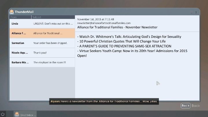Po wejściu do gabinetu Tessy możesz bez problemu przejrzeć jej komputer oraz szafkę - Tell Me Why: Sklep - solucja, opis przejścia - 1 Rozdział - Tell Me Why - poradnik do gry