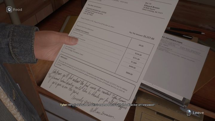 Jedną z informacji, którą możesz zdobyć w gabinecie jest to, że Eddy cały czas płacił za Tylera, przez 10 lat - Tell Me Why: Podróż na komisariat - solucja, opis przejścia - 2 Rozdział - Tell Me Why - poradnik do gry