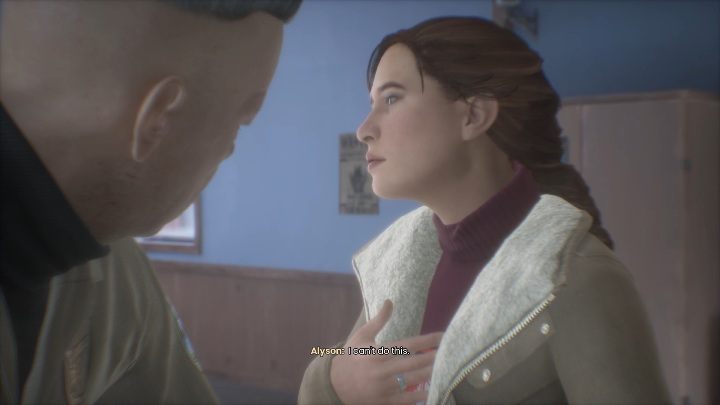 W trakcie rozmowy z oficerem Alyson znowu zobaczy różne wizje/wspomnienia - Tell Me Why: Posterunek - solucja, opis przejścia - 3 Rozdział - Tell Me Why - poradnik do gry