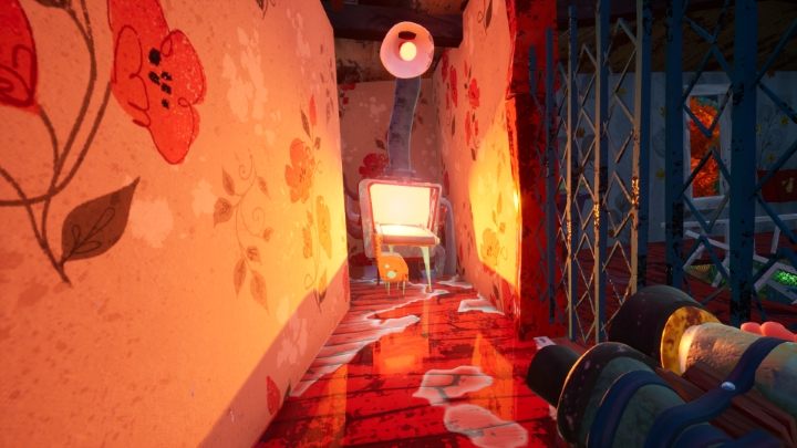 Wrzucaj przedmioty do powyższego obiektu, aby zmniejszyć ogień w piecu. - Hello Neighbor 2: Opis przejścia - jak ukończyć wersję alfa? - Hello Neighbor 2 - poradnik do gry