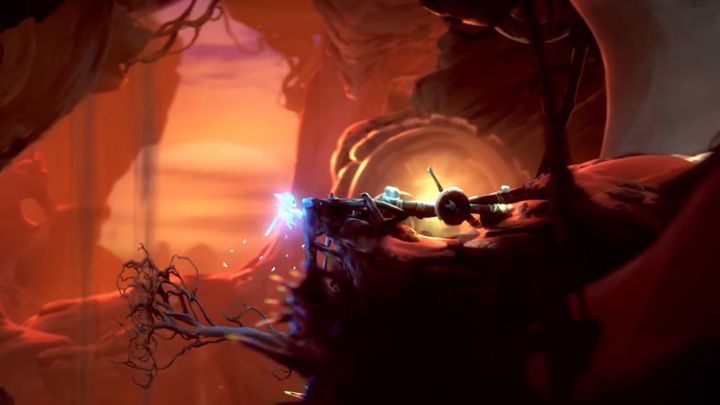 Otwarcie przejścia do innych części lokacji może wymagać zlokalizowania mechanizmu otwierającego. - Ori and the Will of the Wisps: Eksploracja - Ori and the Will of the Wisps - poradnik do gry