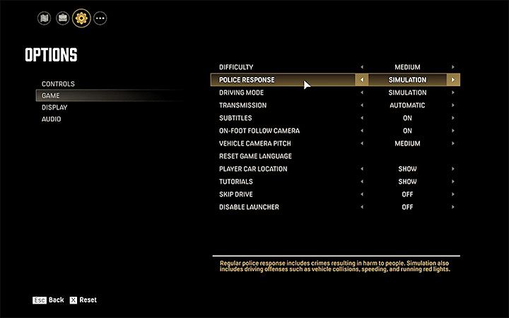 Mafia Definitive Edition pozwala zmieniać w opcjach czułość reakcji ze strony policji na przewinienia głównego bohatera - Mafia Definitive Edition: Policja - jak unikać? - Mafia 1 Definitive Edition - poradnik, solucja