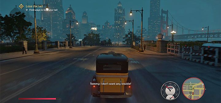 Misja rozpoczyna się od razu od sceny pościgu, w której musisz uciekać pojazdom prowadzonym przez wrogich gangsterów - Mafia Definitive Edition: Propozycja nie do odrzucenia - solucja - Mafia 1 Definitive Edition - poradnik, solucja