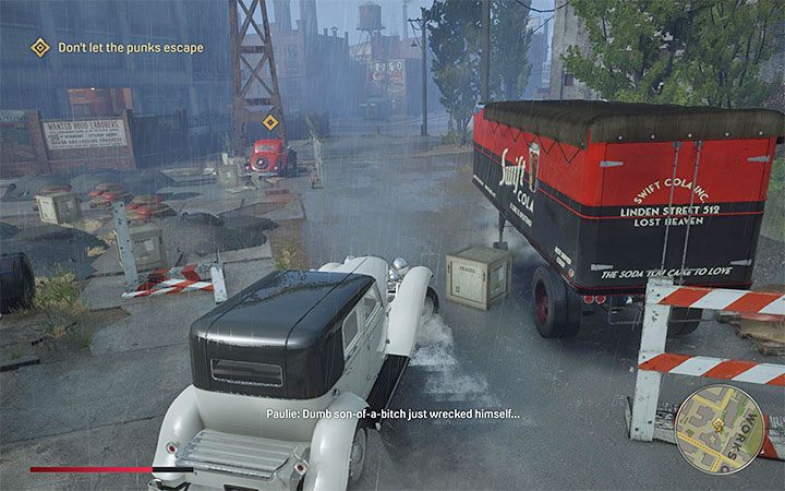 W trakcie tego pościgu nie musisz dążyć do zbliżenia się do uciekających bandytów żeby zacząć do nich strzelać - Mafia Definitive Edition: Lepiej się przyzwyczajaj - solucja - Mafia 1 Definitive Edition - poradnik, solucja