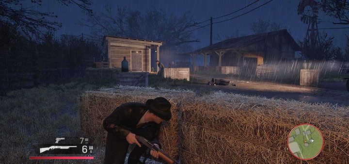 Począwszy od tego miejsca musisz staczać walki z grupami przeciwników i jednocześnie kontynuować eksplorację farmy z zamiarem odnalezienia Sama - Mafia Definitive Edition: Przejażdżka za miasto - solucja - Mafia 1 Definitive Edition - poradnik, solucja