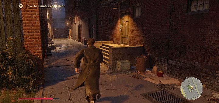 Po obejrzeniu filmiku przerywnikowego znajdziesz się na parkingu przed magazynem Salieriego - Mafia Definitive Edition: Przejażdżka za miasto - solucja - Mafia 1 Definitive Edition - poradnik, solucja