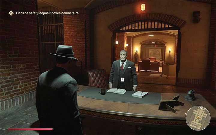 Po odzyskaniu kontroli nad Tommym znajdziesz się przed wejściem do banku Grand Imperial Bank - Mafia Definitive Edition: Omerta - solucja - Mafia 1 Definitive Edition - poradnik, solucja