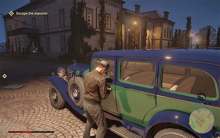 Z posiadłości nie musisz uciec o własnych siłach - Mafia Definitive Edition: Odwiedziny u bogaczy - solucja - Mafia 1 Definitive Edition - poradnik, solucja