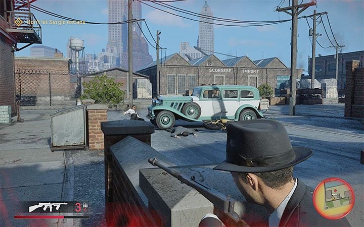 Przed tobą długa przeprawa przez port i tak samo jak w przypadku walk w jadalni nie musisz śpieszyć się z doścignięciem Sergio - Mafia Definitive Edition: Ty szczęściarzu - solucja - Mafia 1 Definitive Edition - poradnik, solucja