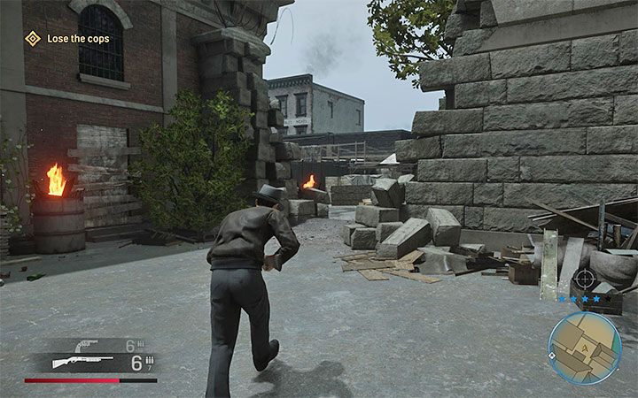 Po wyjściu z kanałów nie śpiesz się z wydostaniem się poza teren więzienia, bo w okolicy mogą przebywać policjanci - Mafia Definitive Edition: Kampania wyborcza - solucja - Mafia 1 Definitive Edition - poradnik, solucja