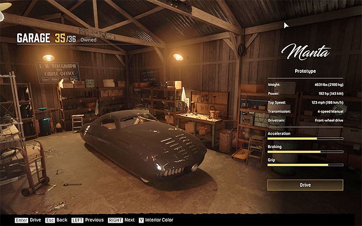 Możesz wybierać ukryty samochód Manta Prototype po odwiedzeniu dowolnego garażu - Mafia Definitive Edition: Manta Prototyper - ukryty samochód, gdzie znaleźć - Mafia 1 Definitive Edition - poradnik, solucja