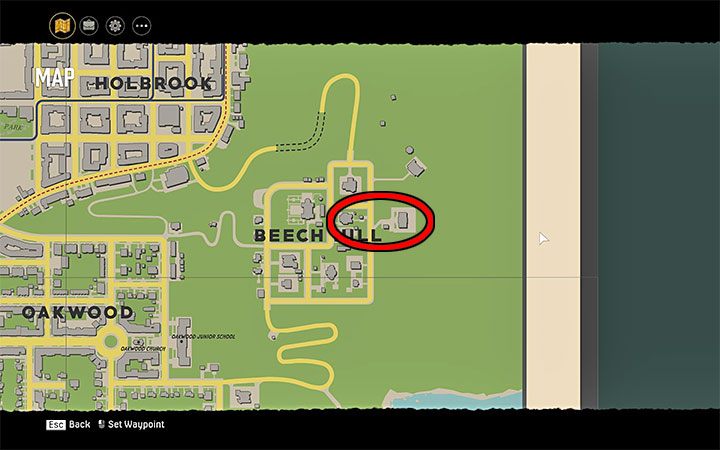 Posiadłością z widokówki jest ta ze wschodniego krańca mapy - pokazują ją dołączone obrazki, aczkolwiek nie odnajdziesz ukrytego auta dokładnie w tym miejscu - Mafia Definitive Edition: Lassiter V16 Appolyonr - samochód, gdzie znaleźć - Mafia 1 Definitive Edition - poradnik, solucja