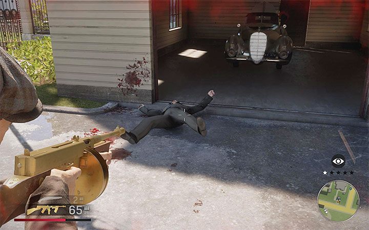 Wewnątrz garażu przebywa osoba, która zaatakuje Tommyego - Mafia Definitive Edition: Lassiter V16 Appolyonr - samochód, gdzie znaleźć - Mafia 1 Definitive Edition - poradnik, solucja