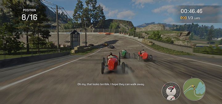 Kolejny zakręt (punkt 3 na mapie) jest ostrzejszy i przede wszystkim mocno nachylony - Mafia Definitive Edition: Wyścig - jak wygrać? - Mafia 1 Definitive Edition - poradnik, solucja