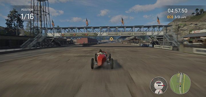 Postaraj się żeby na drugim i trzecim okrążeniu rozpocząć przejazd główną prostą (punkt 1 na mapie) z dużą prędkością - Mafia Definitive Edition: Wyścig - jak wygrać? - Mafia 1 Definitive Edition - poradnik, solucja