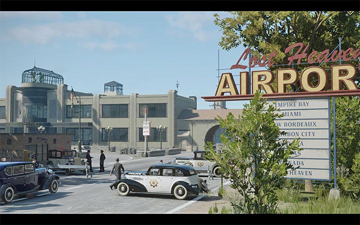 1) Międzynarodowy port lotniczy - To najważniejsza i jedna z największych lokacji na terenach pozamiejskich - Mafia Definitive Edition: Mapa świata - Lost Haven - Mafia 1 Definitive Edition - poradnik, solucja
