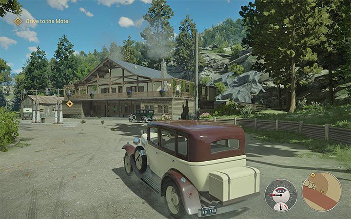 3) Motel Clarks - To jedna z lokacji odwiedzanych podczas misji głównej fabuły Rutynowe zadanie, która dotyczy ściągania haraczu od biznesów ochranianych przez rodzinę Salieri - Mafia Definitive Edition: Mapa świata - Lost Haven - Mafia 1 Definitive Edition - poradnik, solucja