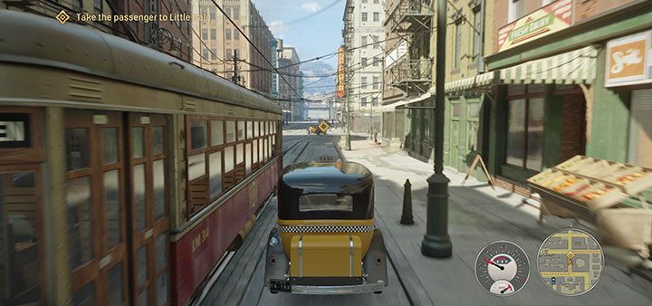 Kolejnego klienta powinieneś zauważyć za rogiem - ponownie będzie on oznaczony niebieską ikoną na mini-mapie - Mafia Definitive Edition: Uciekinier - solucja - Mafia 1 Definitive Edition - poradnik, solucja