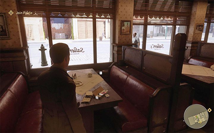 Karta leży na jednym ze stolików w barze Salieriego - Mafia Definitive Edition: Karty Cigarette Cards - sekret, znajdźka - Mafia 1 Definitive Edition - poradnik, solucja