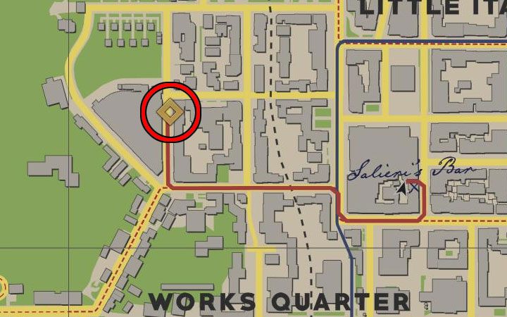 Karta jest wewnątrz budynku piekarni w dzielnicy Little Italy - Mafia Definitive Edition: Karty Cigarette Cards - sekret, znajdźka - Mafia 1 Definitive Edition - poradnik, solucja