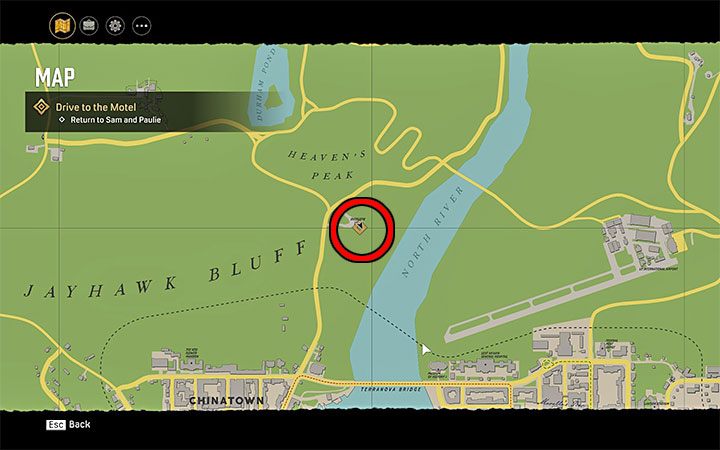 Magazyn leży na murku punktu widokowego Overlook zlokalizowanego na terenach wiejskich, w niewielkiej odległości na północ od dzielnicy Chinatown miasta Lost Heaven - Mafia Definitive Edition: Magazyny Super Science Stories - sekret, znajdźka - Mafia 1 Definitive Edition - poradnik, solucja