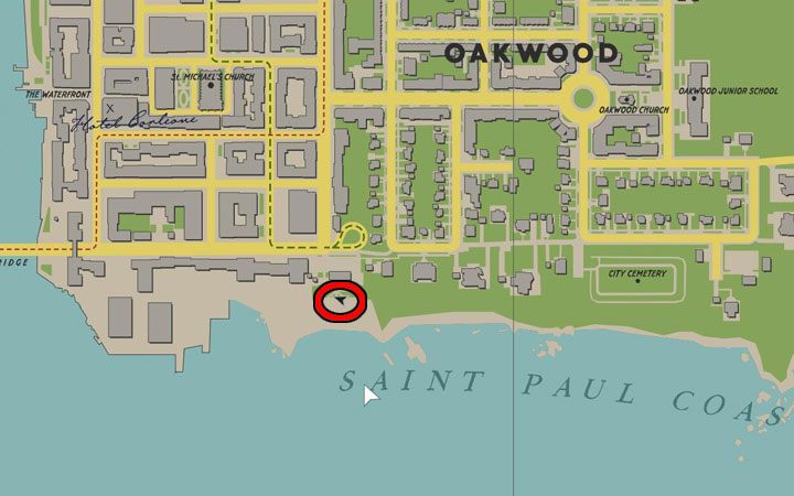 Magazyn odnajduje się na tyłach jadłodajni Giorgis Diner znajdującej się w południowo-wschodnim narożniku dzielnicy Downtown - Mafia Definitive Edition: Magazyny Black Mask - sekret, znajdźka - Mafia 1 Definitive Edition - poradnik, solucja