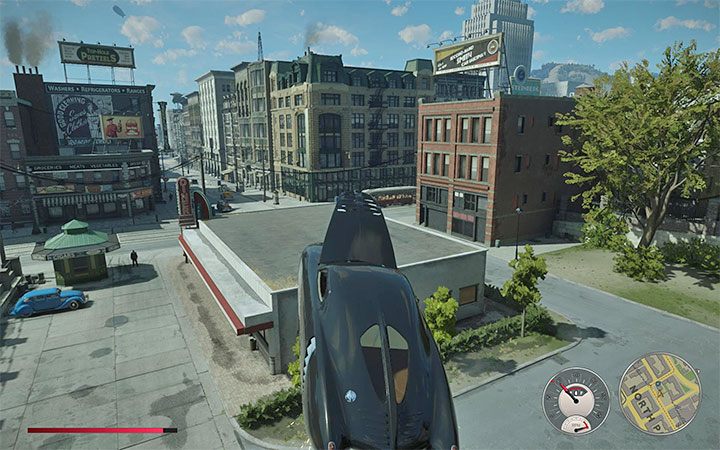 Twoim zadaniem jest najechanie na pokazaną na obrazku 1 skocznię - Mafia Definitive Edition: Komiksy Gangsters Monthly - sekret, znajdźka - Mafia 1 Definitive Edition - poradnik, solucja