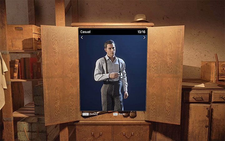 Casual - Strój ten występuje wyłącznie w wersji bez nakrycia głowy i bez kamizelki oraz górnej części garnituru - Mafia Definitive Edition: Zmiana wyglądu bohatera - czy jest możliwa? - Mafia 1 Definitive Edition - poradnik, solucja