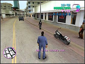 Zobaczysz, jak jakiś facet zaparkuje po drugiej stronie ulicy swojego Harleya - The Party Ken Rosenberg - Grand Theft Auto: Vice City - poradnik do gry
