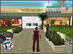 Dopiero odpowiednio przygotowany ruszaj w stronę widocznego na mapie punktu - Mall Shootout Colonel Cortez - Grand Theft Auto: Vice City - poradnik do gry