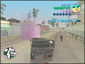 Spiesz się, mimo iż szpital jest niedaleko, okaże się że Phil nie ma zamiaru przy nim wysiąść - Boomshine Saigon Phil Cassidy - Grand Theft Auto: Vice City - poradnik do gry