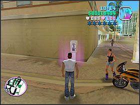 Tym razem musisz udać się na drugi koniec miasta, za bar Malibu - Waste The Wife - Bonus Budka Telefoniczna - Grand Theft Auto: Vice City - poradnik do gry