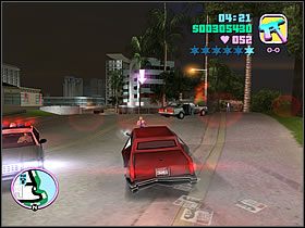 Czeka Cię teraz stosunkowo długi pościg - Psycho Killer - Bonus Love First - Grand Theft Auto: Vice City - poradnik do gry