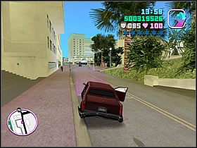 Teraz wystarczy tylko wrócić we wskazane na mapie miejsce, a misja dobiegnie końca - Publicity Tour - Bonus Love First - Grand Theft Auto: Vice City - poradnik do gry