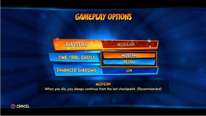 Tryby gry możesz zmienić, w każdym momencie - Crash 4: Tryb retro - czym jest? - Crash Bandicoot 4 - poradnik, solucja