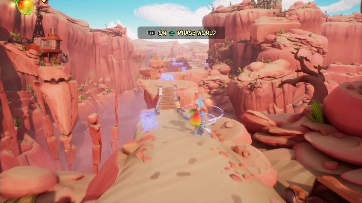 Zacznijmy od tego, że na starcie otrzymasz specjalną maskę, dzięki której będziesz mógł manewrować otoczeniem - Crash 4: Niezły Młyn solucja, opis przejścia - Crash Bandicoot 4 - poradnik, solucja