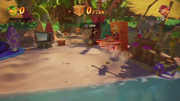 Na mapie Niegrzeczna pobudka możesz zdobyć 104 skrzynie - Crash 4: Niegrzeczna pobudka solucja, opis przejścia - Crash Bandicoot 4 - poradnik, solucja