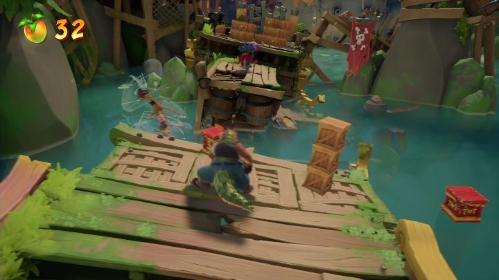 Zacznijmy od tego, że ten level przechodzisz inną postacią niż zazwyczaj - Crash 4: Morska bryza - solucja, opis przejścia - Crash Bandicoot 4 - poradnik, solucja