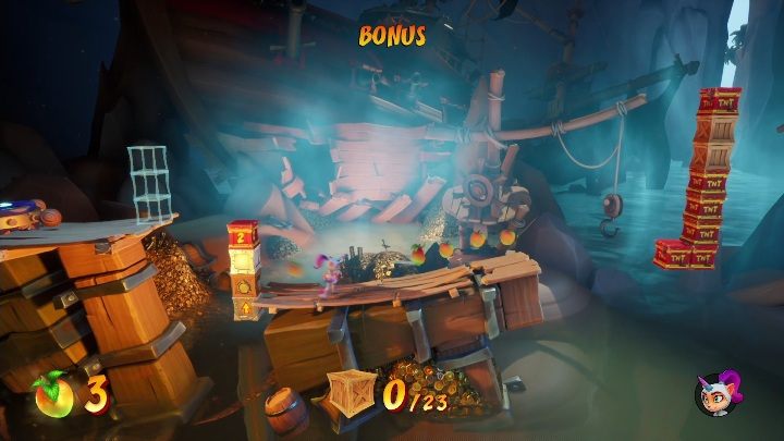 Na tym bonusowym poziomie możesz zdobyć 23 skrzynie - Crash 4: Morska bryza - solucja, opis przejścia - Crash Bandicoot 4 - poradnik, solucja