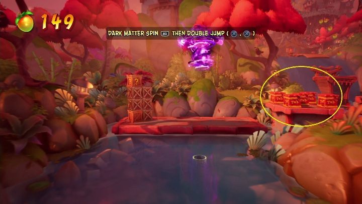 Kolejny dłuższy przeskok - Crash 4: Kręcioł - solucja, opis przejścia - Crash Bandicoot 4 - poradnik, solucja