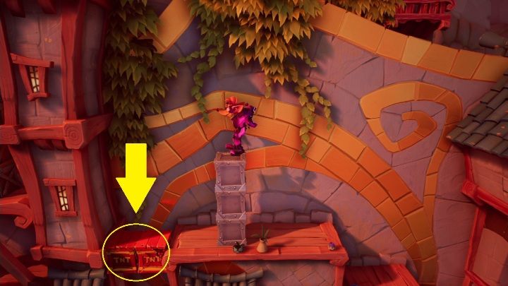 Mam nadzieję, że pamiętasz o tym, żeby uważać na TNT - Crash 4: Kręcioł - solucja, opis przejścia - Crash Bandicoot 4 - poradnik, solucja