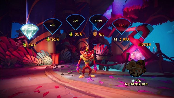 Na mapie Na spokojnie możesz zdobyć 6 diamentów - Crash 4: Na spokojnie - solucja, opis przejścia - Crash Bandicoot 4 - poradnik, solucja