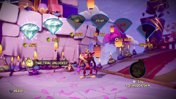 Na mapie Bez balansu możesz zdobyć 6 diamentów - Crash 4: Bez balansu - solucja, opis przejścia - Crash Bandicoot 4 - poradnik, solucja