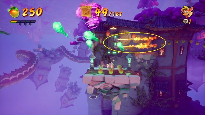 Na drugiej części mapy otrzymasz maskę - Crash 4: Bez balansu - solucja, opis przejścia - Crash Bandicoot 4 - poradnik, solucja