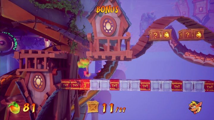 Na tym bonusowym poziomie możesz zdobyć 27 skrzyń - Crash 4: Bez balansu - solucja, opis przejścia - Crash Bandicoot 4 - poradnik, solucja