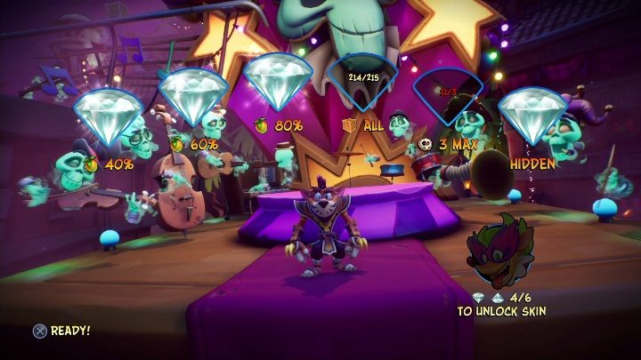 Na mapie Poza rytmem możesz zdobyć 6 diamentów - Crash 4: Poza rytmem - solucja, opis przejścia - Crash Bandicoot 4 - poradnik, solucja