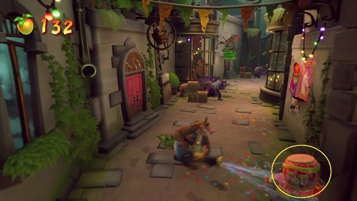 Idąc dalej natrafisz na bandę przeciwników - Crash 4: Bez ociągania się! - solucja, opis przejścia - Crash Bandicoot 4 - poradnik, solucja