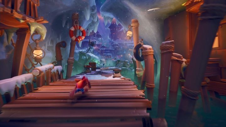 Na mapie Śnieżny spacer możesz zdobyć 153 skrzynie - Crash 4: Śnieżny spacer - solucja, opis przejścia - Crash Bandicoot 4 - poradnik, solucja