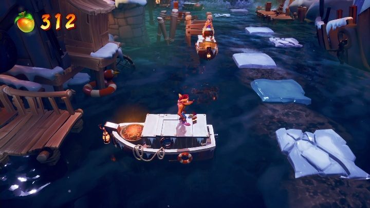 Kolejny etap nie jest tak trudny jak się na początku wydaje - Crash 4: Śnieżny spacer - solucja, opis przejścia - Crash Bandicoot 4 - poradnik, solucja