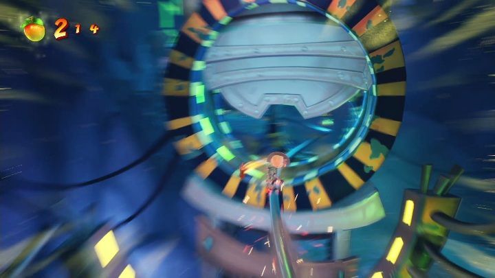 Kolejnym etapem jest zjazd po poręczy - Crash 4: Zimna krew - solucja, opis przejścia - Crash Bandicoot 4 - poradnik, solucja